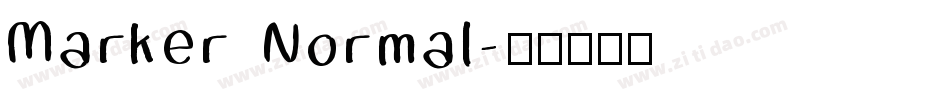 Marker Normal字体转换